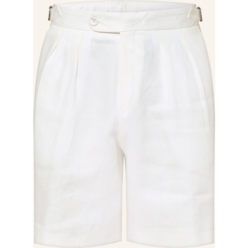 Boss Leinenshorts Perin Tapered Fit weiss