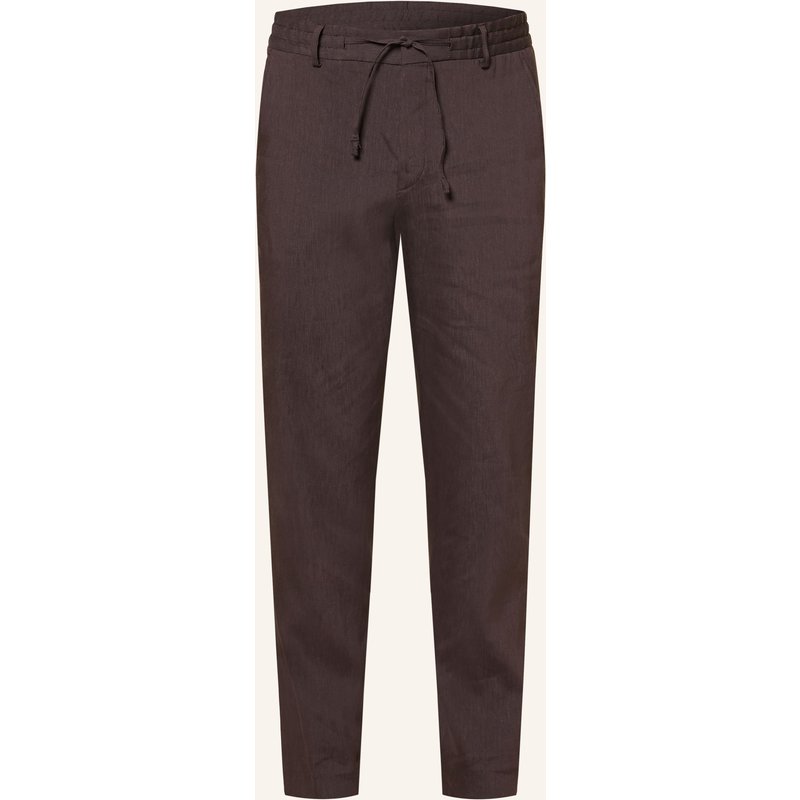 Boss Chino Perin Tapered Fit Mit Leinen braun