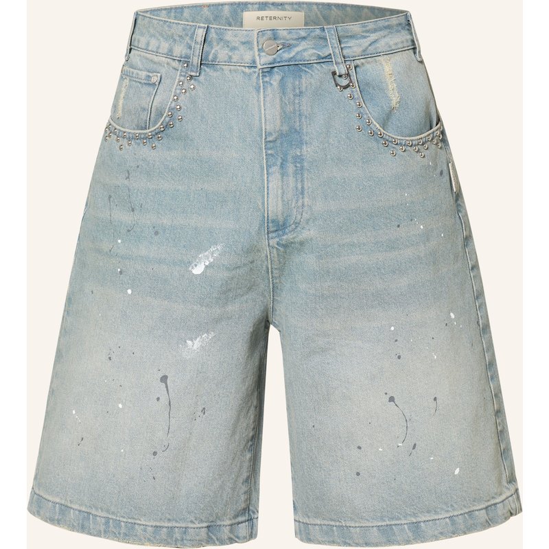Reternity Jeansshorts Mit Nieten blau