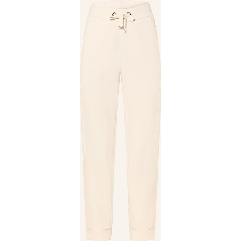 Monari Jerseyhose Im Jogging-Stil Mit Schmucksteinen beige