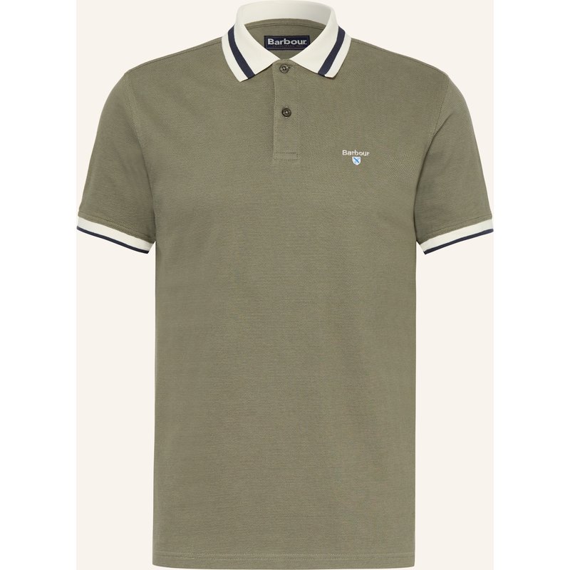 Barbour Piqué-Poloshirt Anthorn gruen