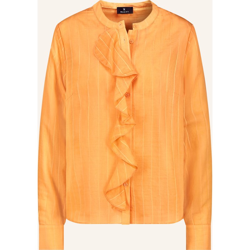 Monari Bluse Mit Volants orange