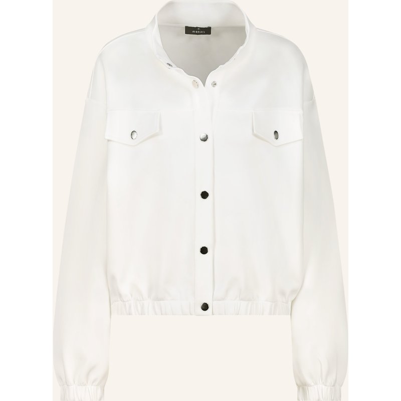 Monari Sweatjacke weiss