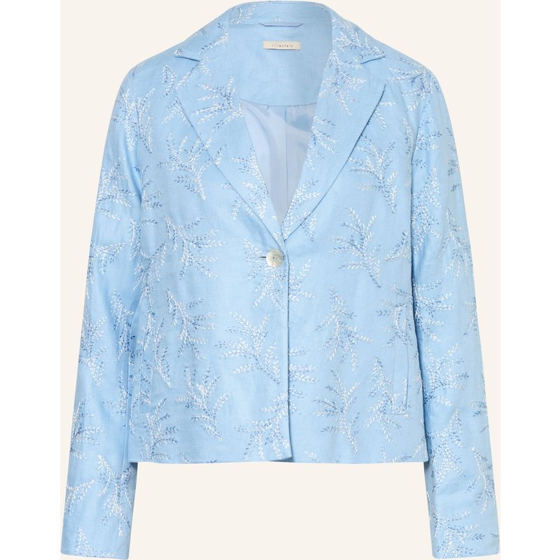Lilienfels Blazer Mit Leinen blau