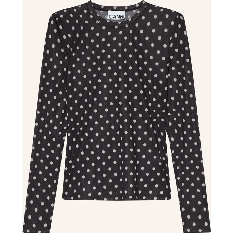 Ganni Longsleeve schwarz
