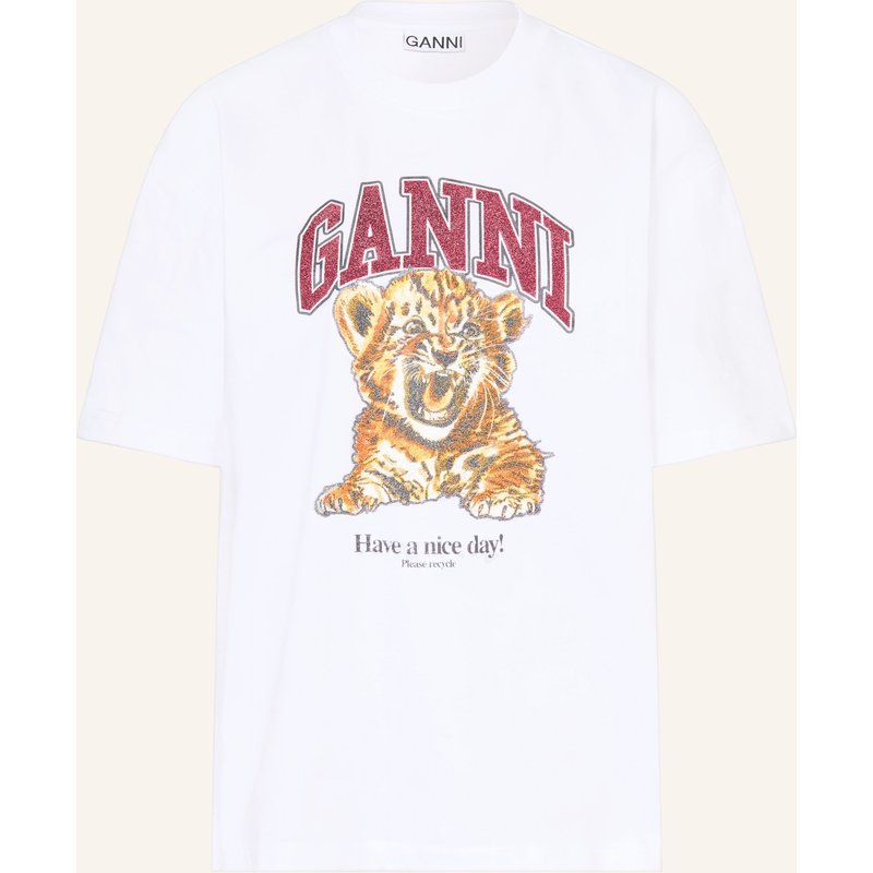Ganni T-Shirt weiss