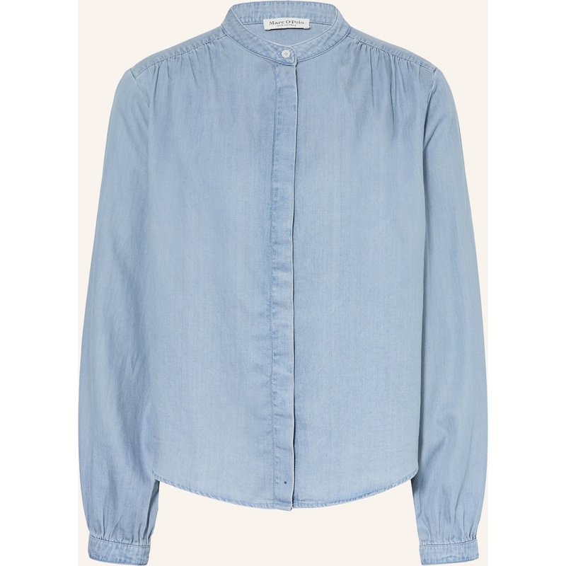Marc O'polo Bluse In Jeansoptik blau