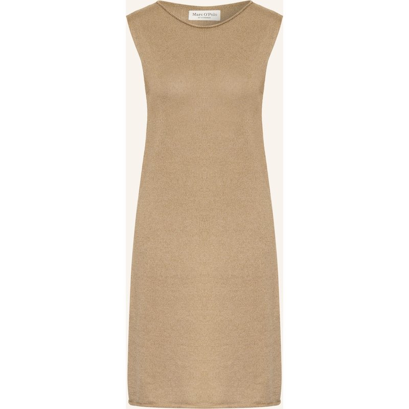 Marc O'polo Strickkleid Mit Leinen beige