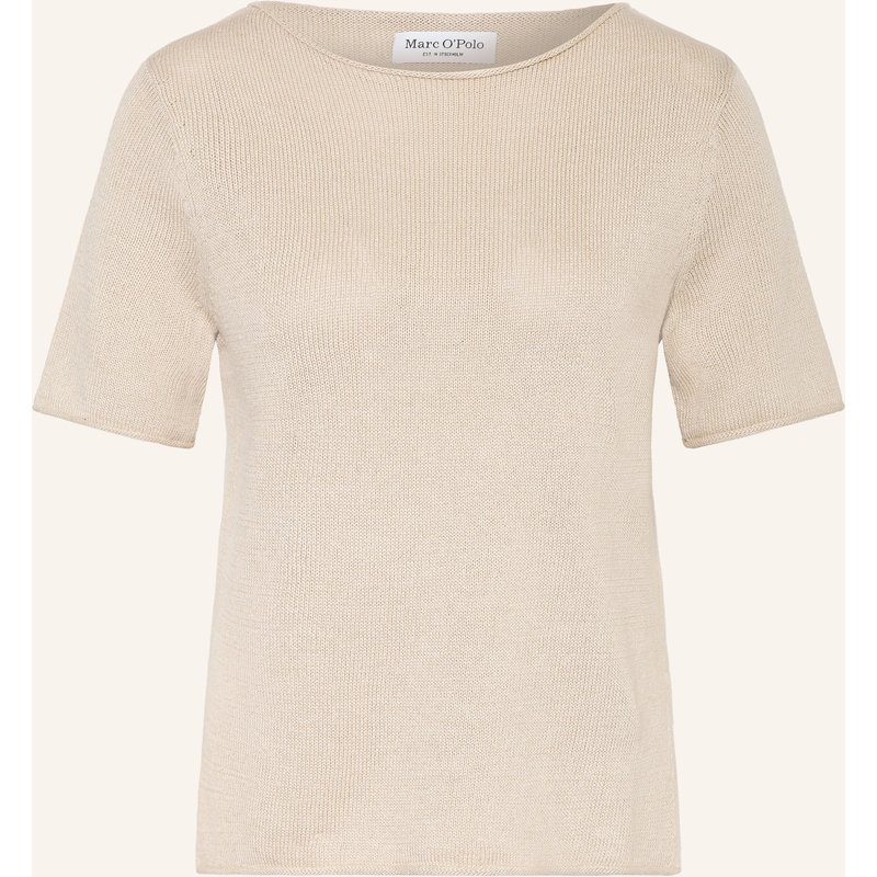 Marc O'polo Strickshirt Mit Leinen beige