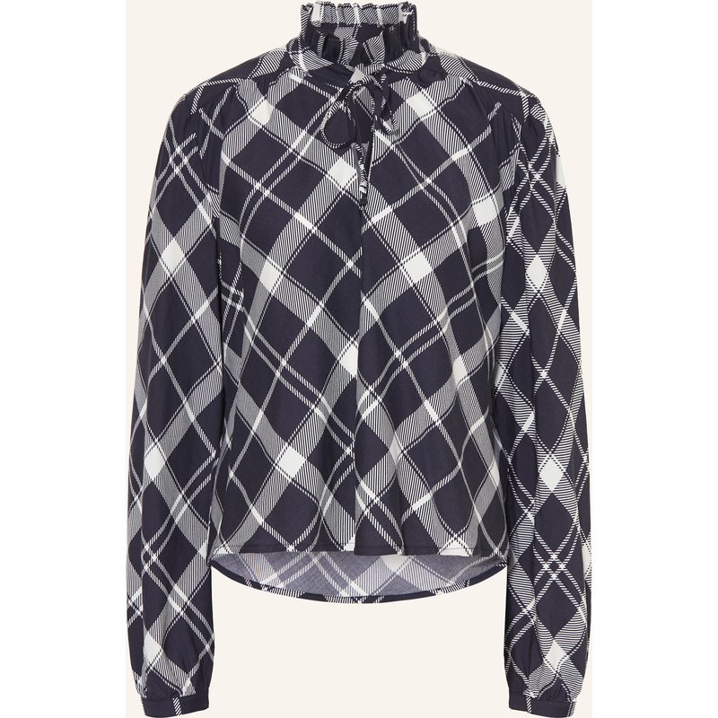 Barbour Blusenshirt Mit Rüschen blau