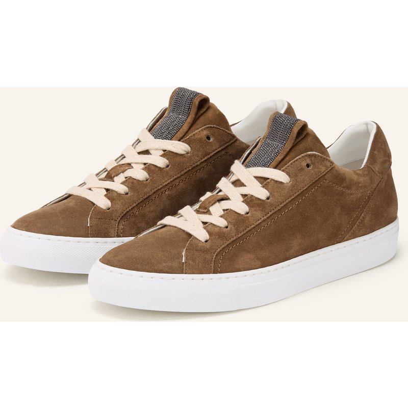 Brunello Cucinelli Sneaker Pair Of Sneakers Mit Schmucksteinen braun