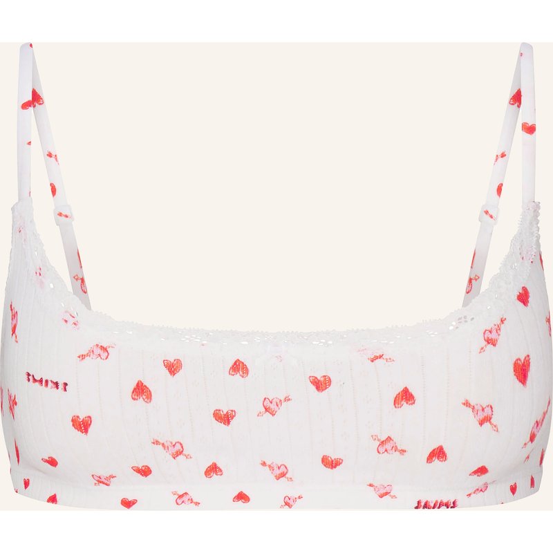 Skims Bustier Lightweight Cotton weiss