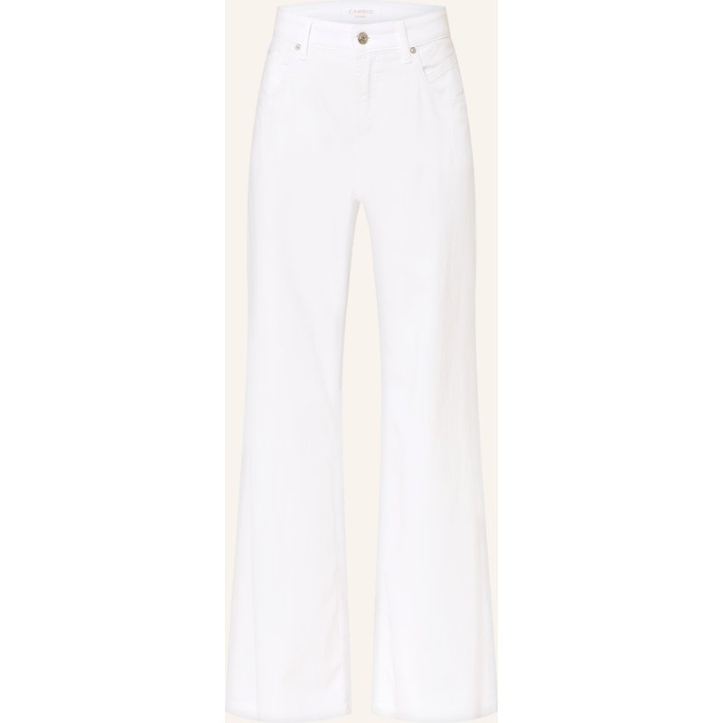 Cambio Wide Leg Jeans Palazzo weiss