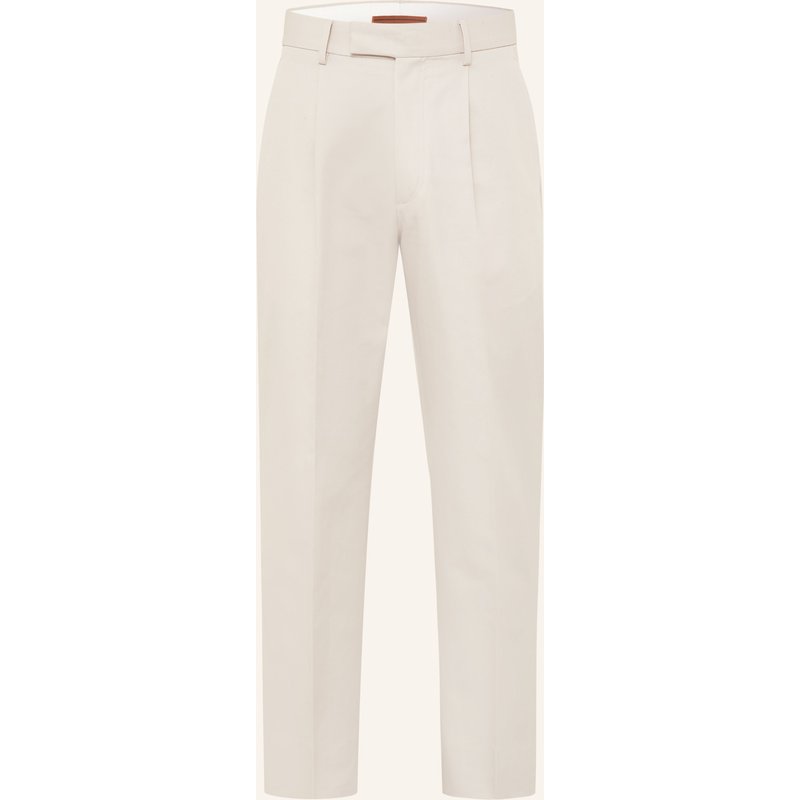 Zegna Hose Pleated Fit grau