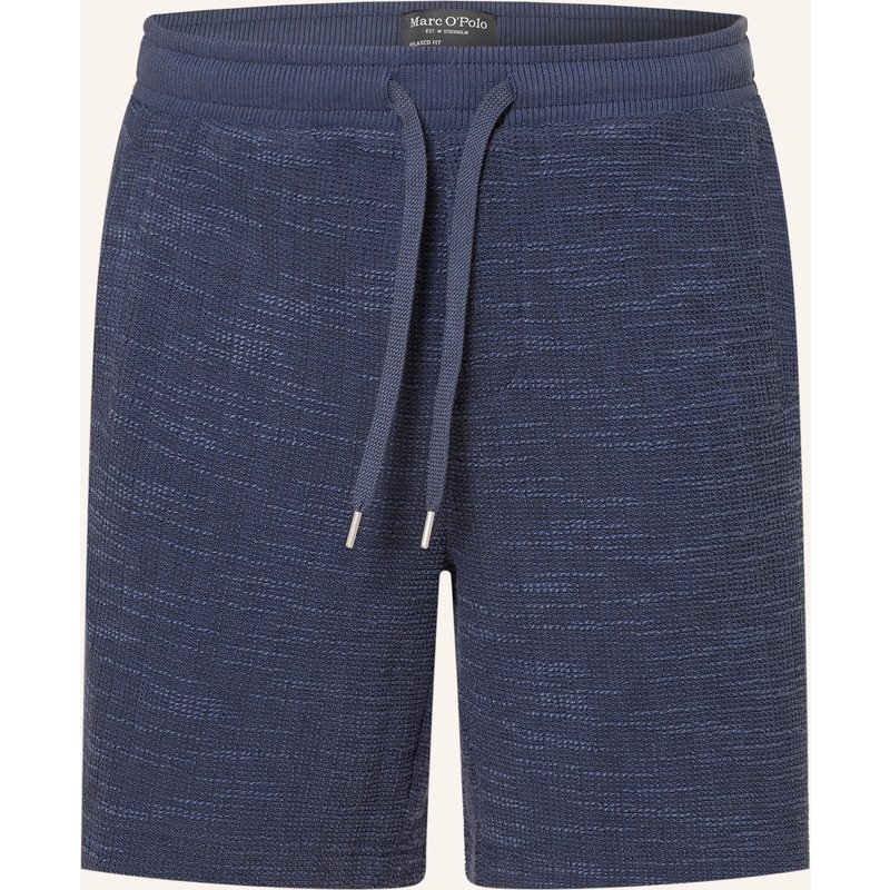 Marc O'polo Bouclé-Shorts Relaxed Fit blau