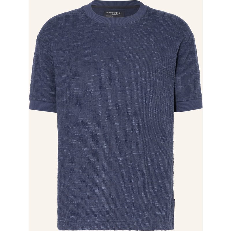 Marc O'polo T-Shirt Aus Bouclé blau