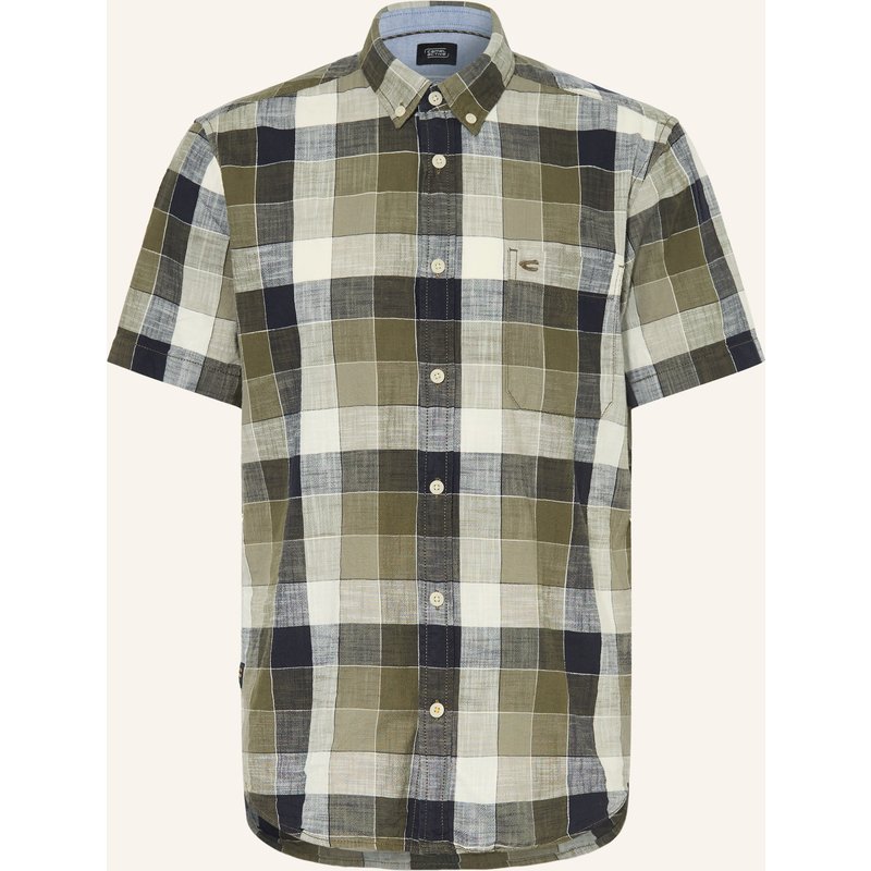 Camel Active Kurzarm-Hemd Regular Fit gruen