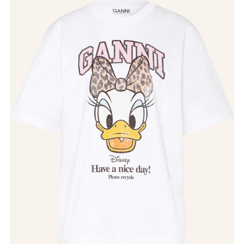 Ganni T-Shirt weiss
