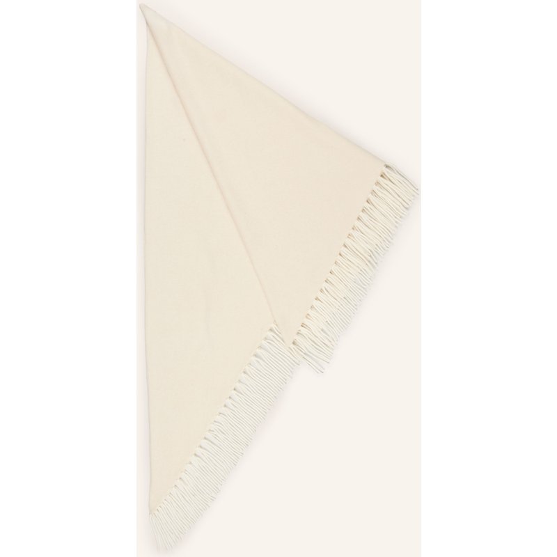 Herzens Dreieckstuch Mit Cashmere weiss