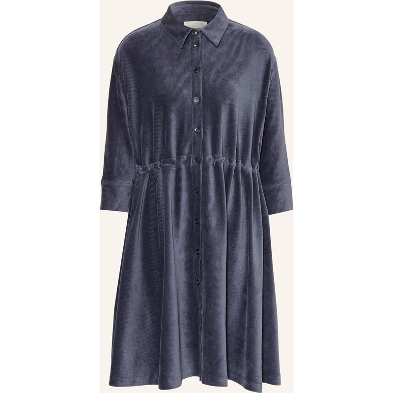 Catnoir Hemdblusenkleid Aus Cord blau