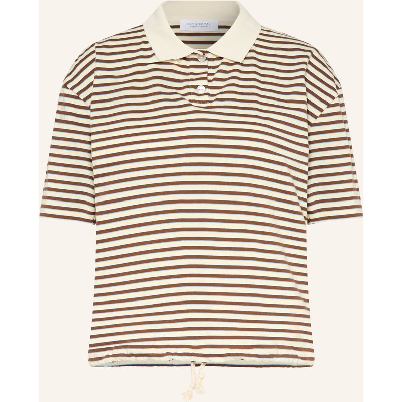 Rich & Royal Jersey-Poloshirt gelb