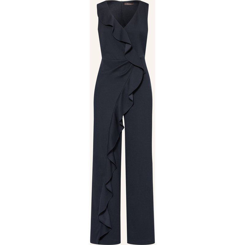 Vera Mont Jersey-Jumpsuit Mit Volants blau