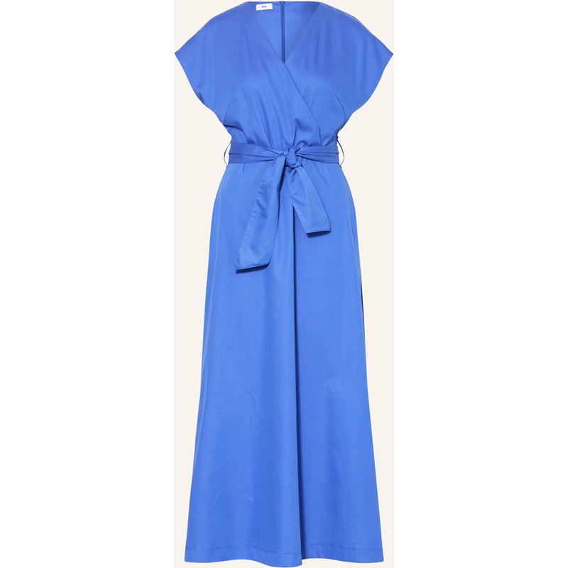 Cinque Kleid Cidarota In Wickeloptik blau