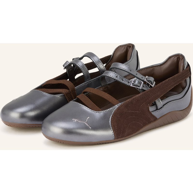 Puma Mary-Jane-Ballerinas Speedcat Lux braun