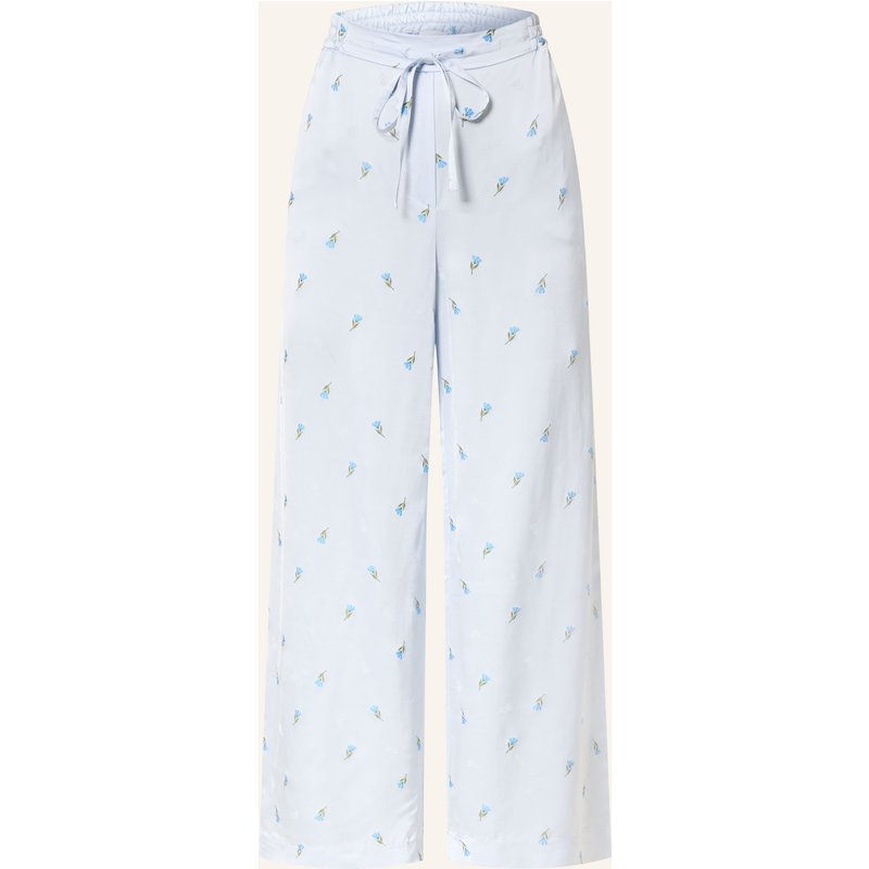 Claudie Pierlot Marlenehose Aus Satin blau