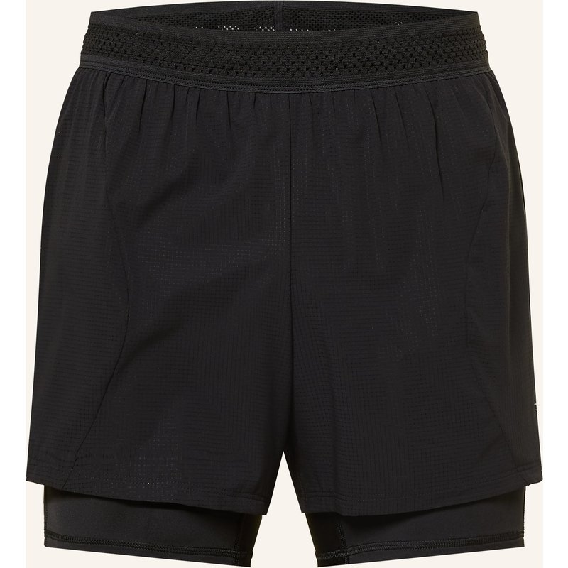 Gymshark 2-In-1-Laufshorts Better Level schwarz