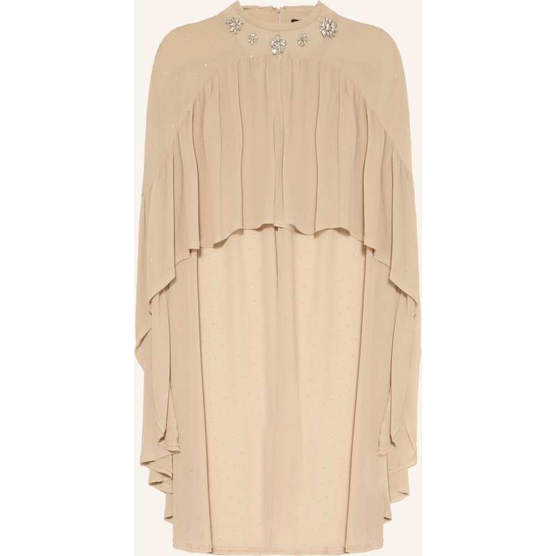 Maje Stola Mit Schmucksteinen beige