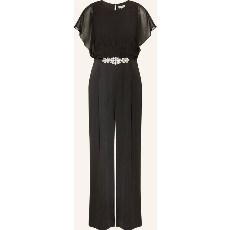 Phase Eight Jumpsuit Velma Im Materialmix Mit Schmucksteinen schwarz
