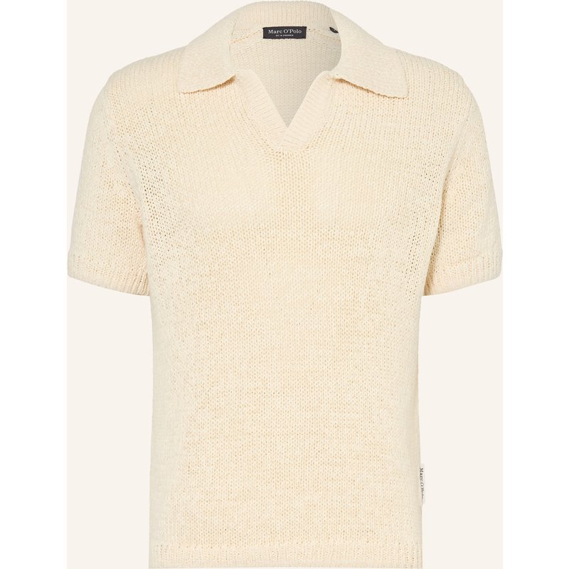 Marc O'polo Strick-Poloshirt weiss