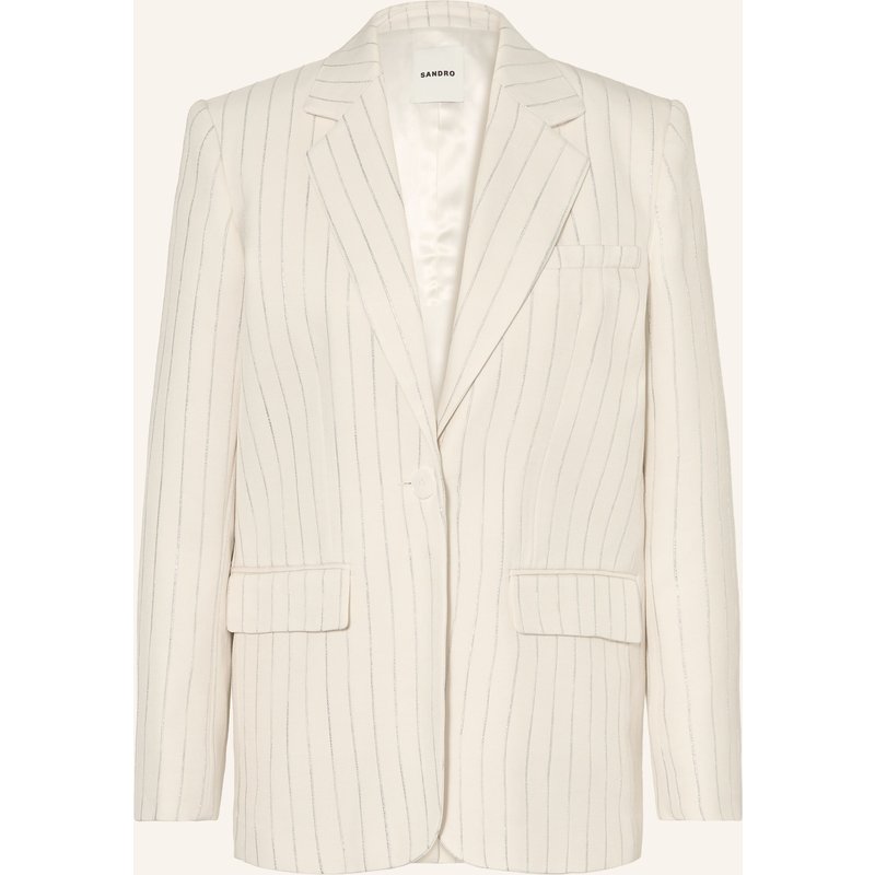 Sandro Blazer Mit Glitzergarn weiss