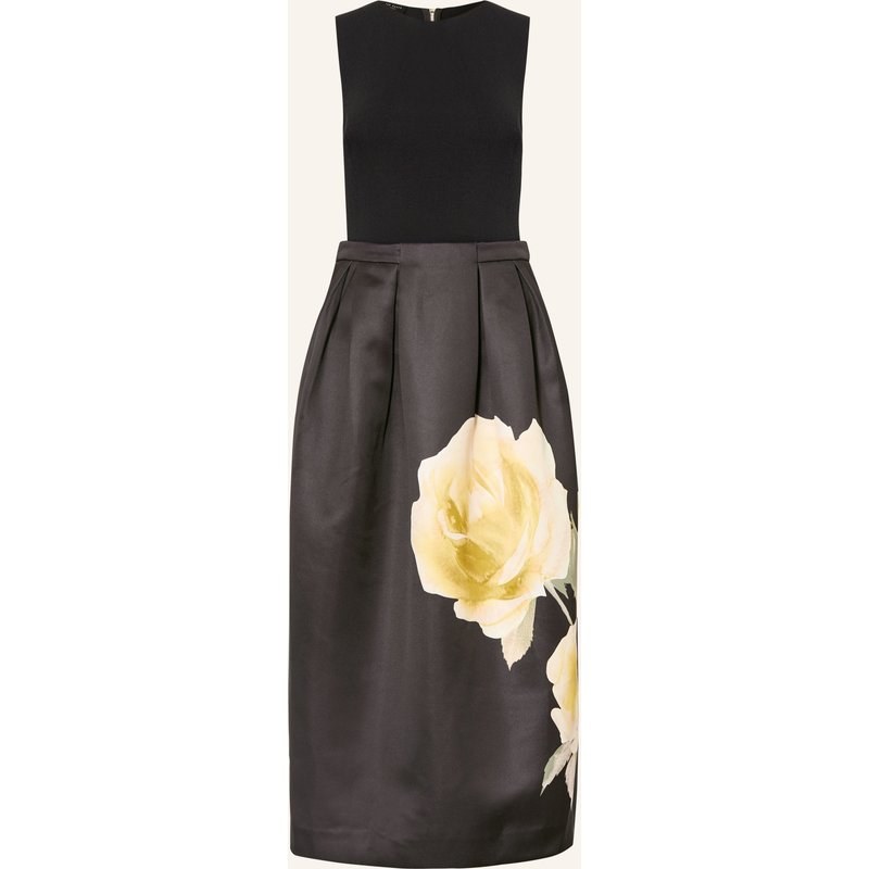 Ted Baker Kleid Verinie Im Materialmix schwarz