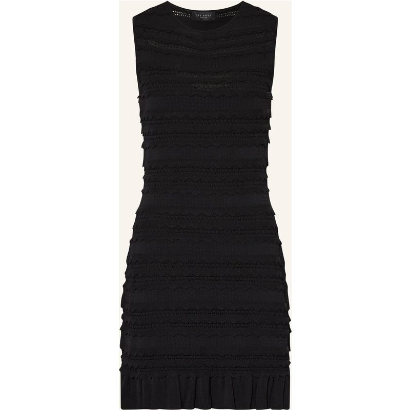 Ted Baker Strickkleid Avela Mit Rüschen schwarz