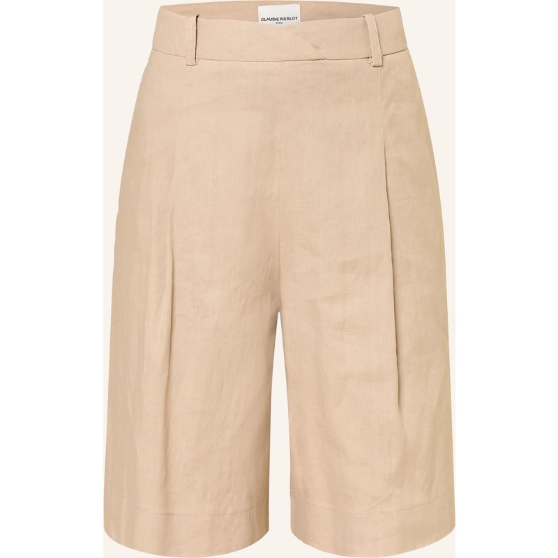 Claudie Pierlot Bermudas Mit Leinen beige