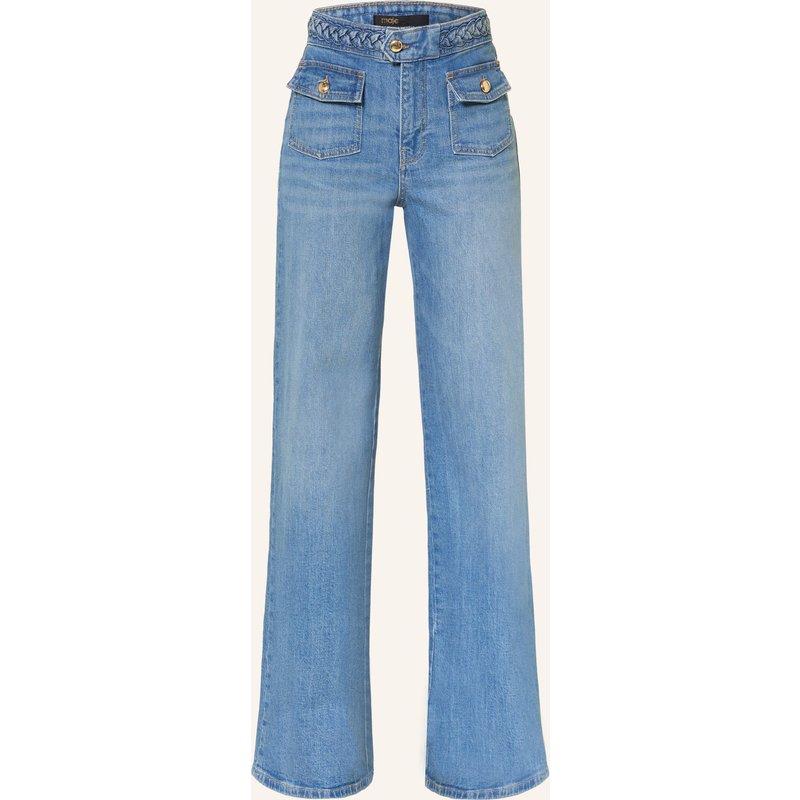 Maje Wide Leg Jeans blau