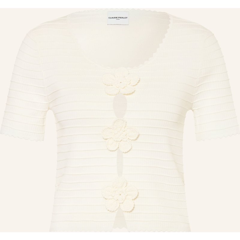 Claudie Pierlot Strickshirt Mit Cut-Outs weiss