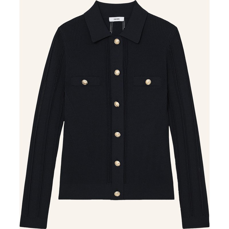 Reiss Strickbluse Harri blau