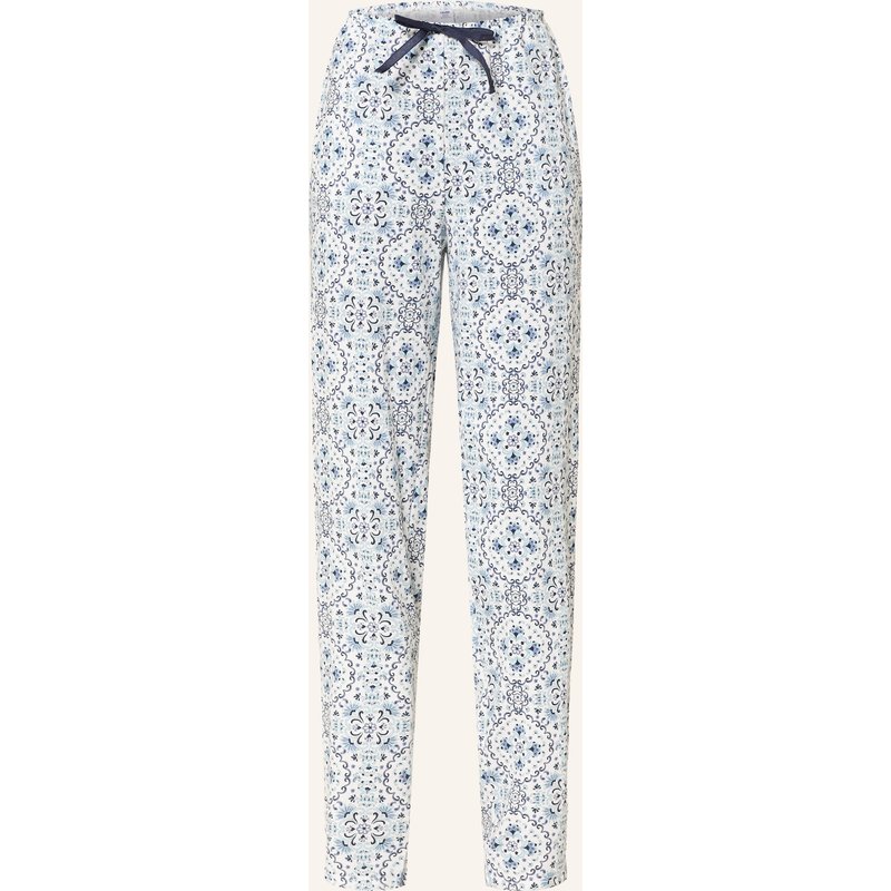 Calida Schlafhose Favourites Tiles weiss