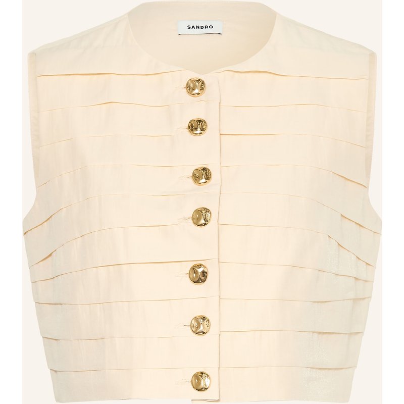 Sandro Cropped-Blazerweste gelb