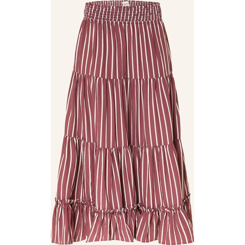 Claudie Pierlot Rock Mit Rüschen rot