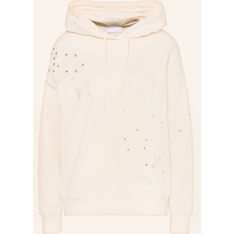 Vogue Collection Hoodie Mit Nieten beige