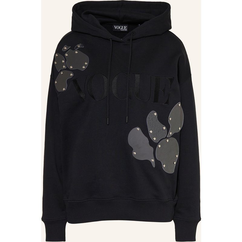 Vogue Collection Hoodie Mit Nieten schwarz