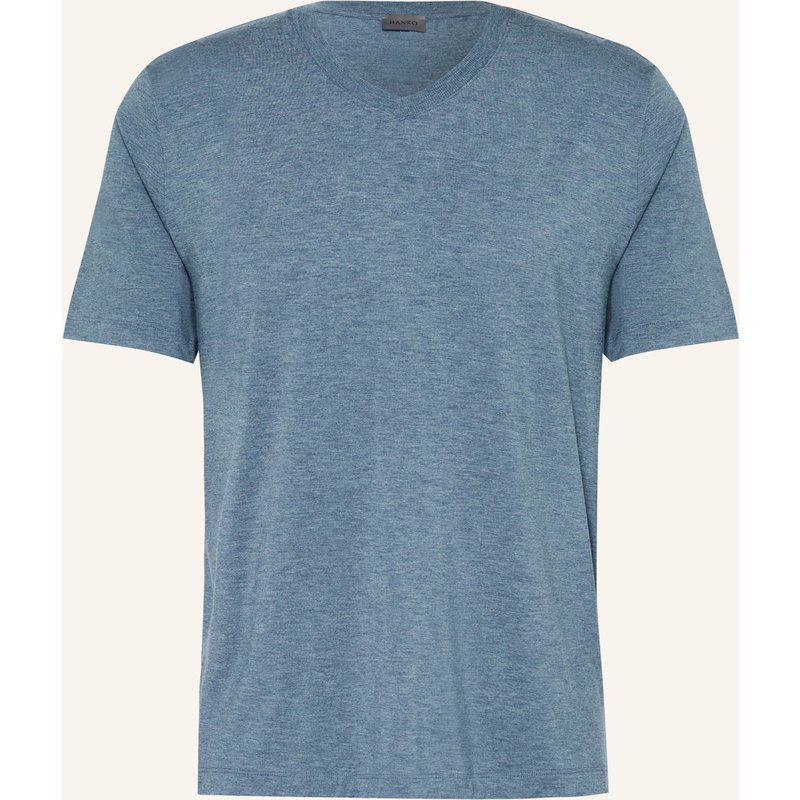 Hanro V-Shirt Casuals blau