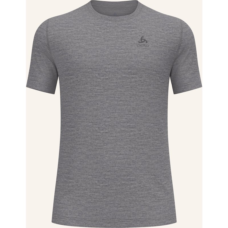 Odlo Funktionswäsche-Shirt Natural Merino 160 Aus Merinowolle grau