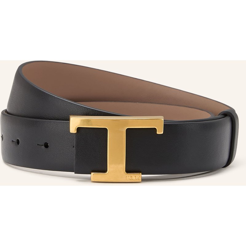 Tod's Ledergürtel Zum Wenden schwarz