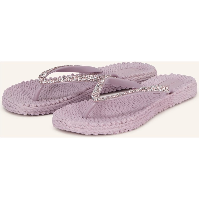 Ilse Jacobsen Zehentrenner cheerful03g Mit Schmucksteinen rosa