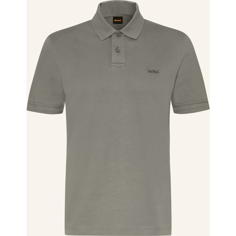 Boss Jersey-Poloshirt Pe grau